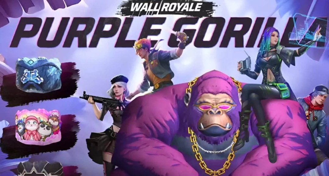 Gloo Wall - Purple Gorilla in Free Fire