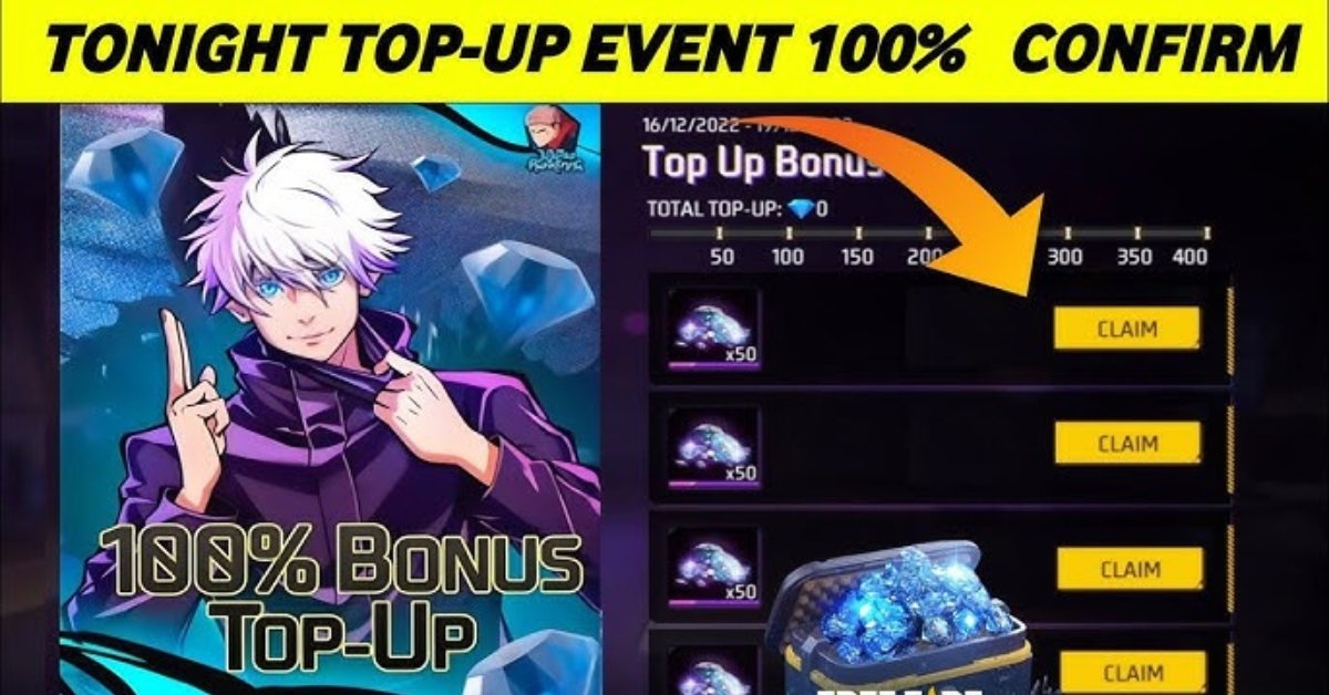 Free Fire Top Up Bonus India 2026