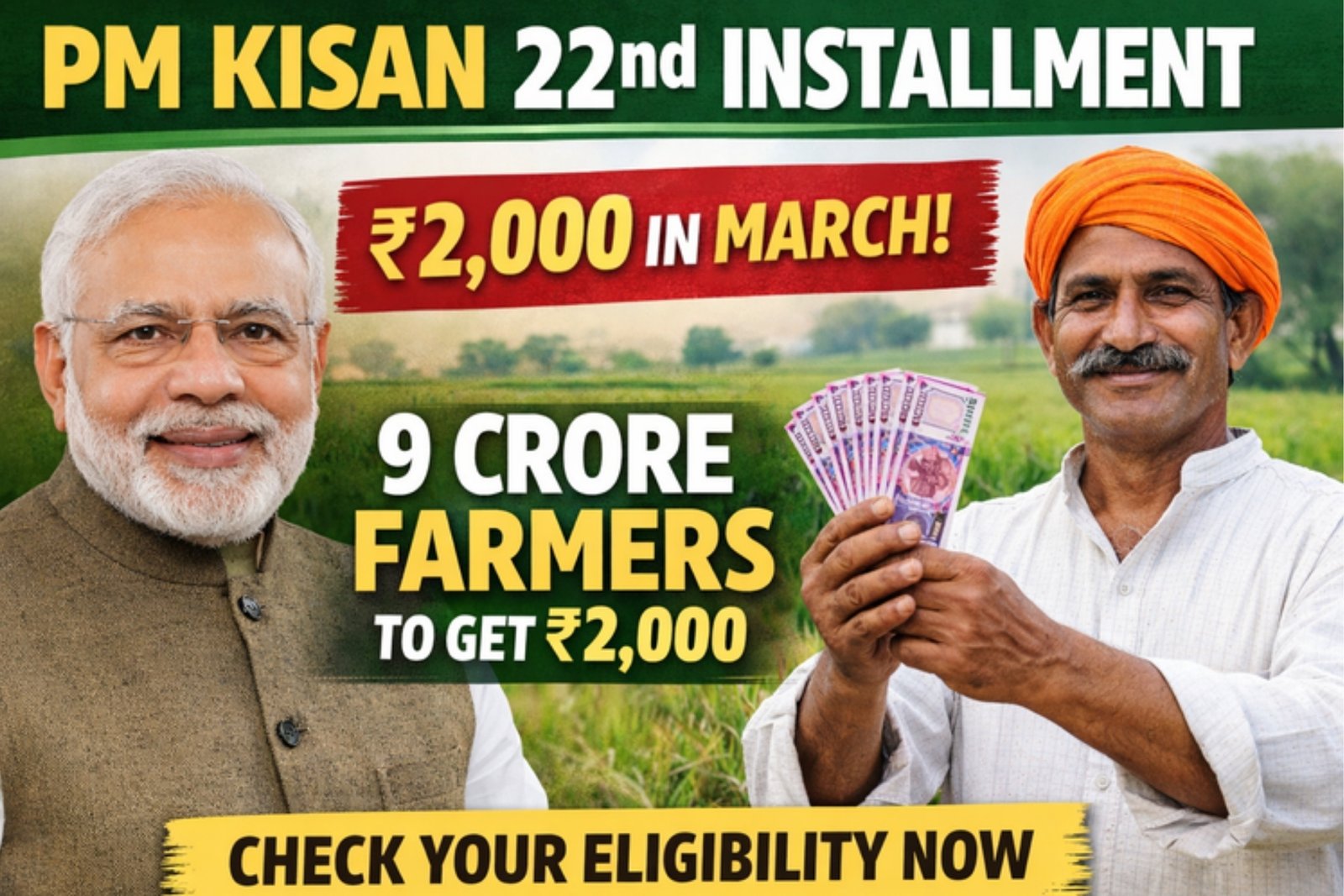 PM Kisan 22nd Installment