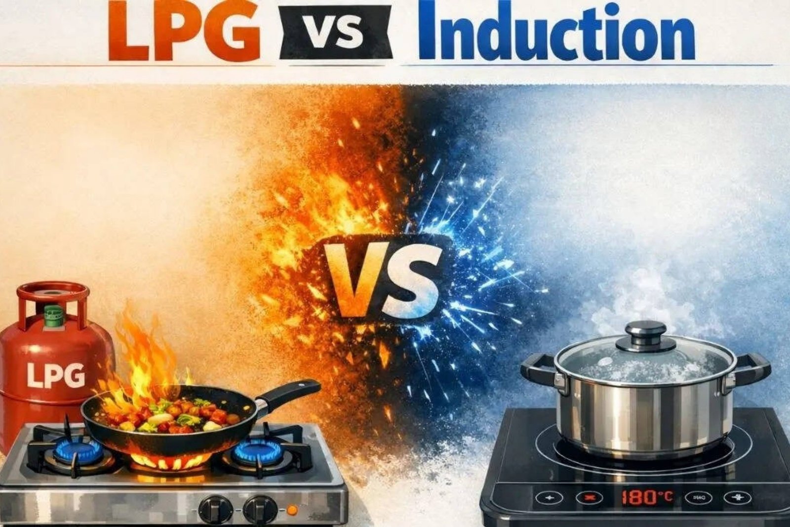 LPG vs Induction Cooking