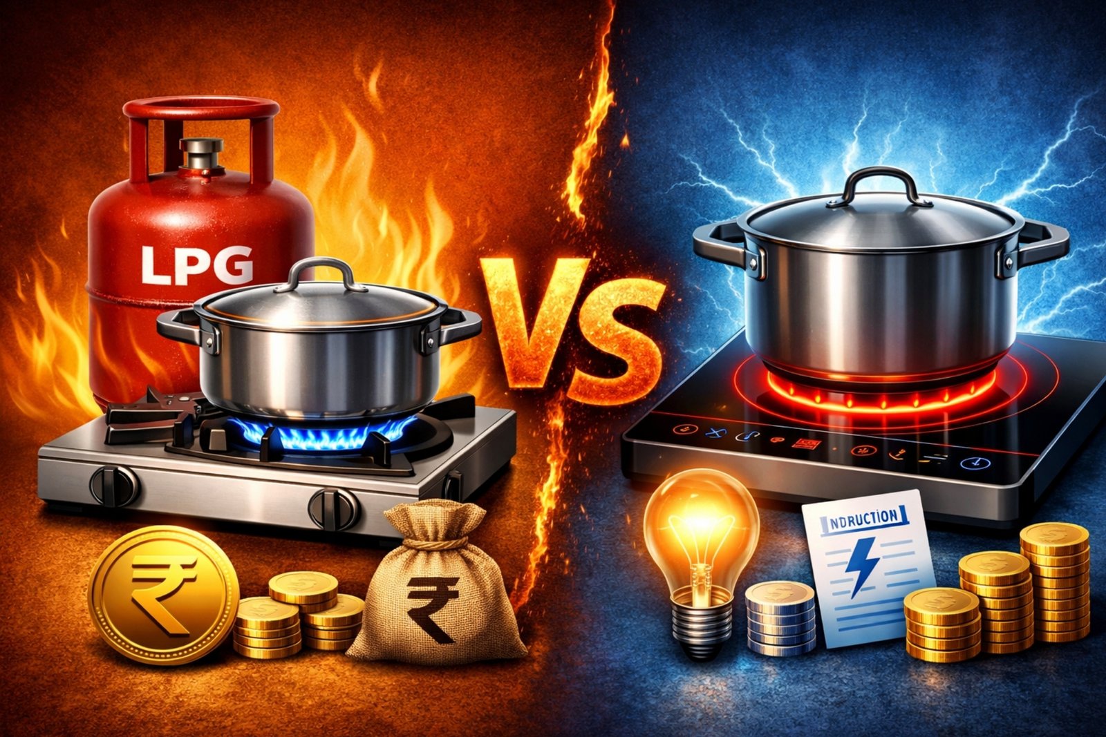 LPG vs Induction Cooking