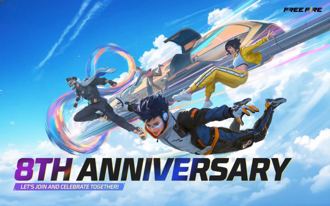 Free Fire 8th Anniversary Rewards 2025: Claim Free Bundles, Diamonds and Gun Skins Worth Rs 5,000+