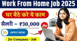 Jio Work From Home Job 2025