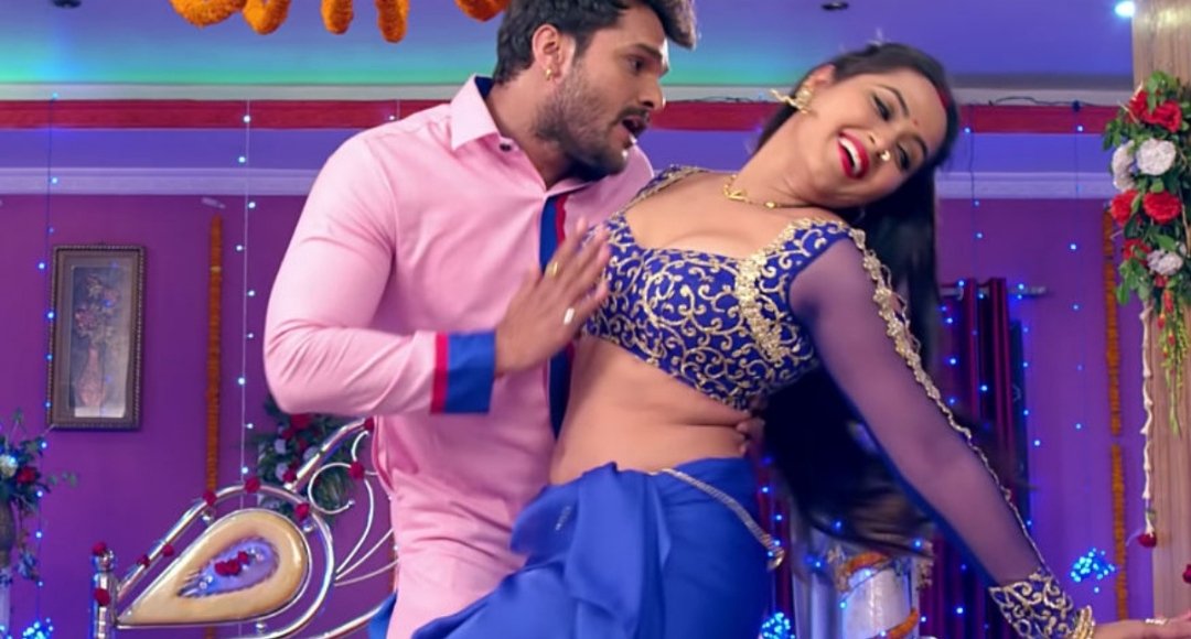 Khesari Laal और Kajal Raghwani का रोमांटिक गाना तोहार होठवा लागेला चॉकलेट फिर हुआ वायरल