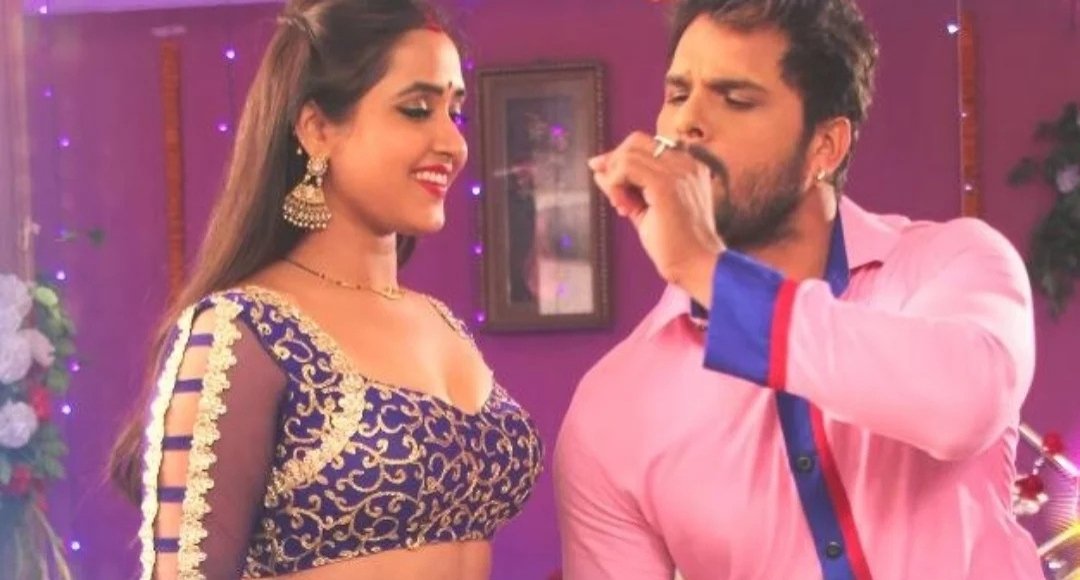 Khesari Laal और Kajal Raghwani का रोमांटिक गाना तोहार होठवा लागेला चॉकलेट फिर हुआ वायरल