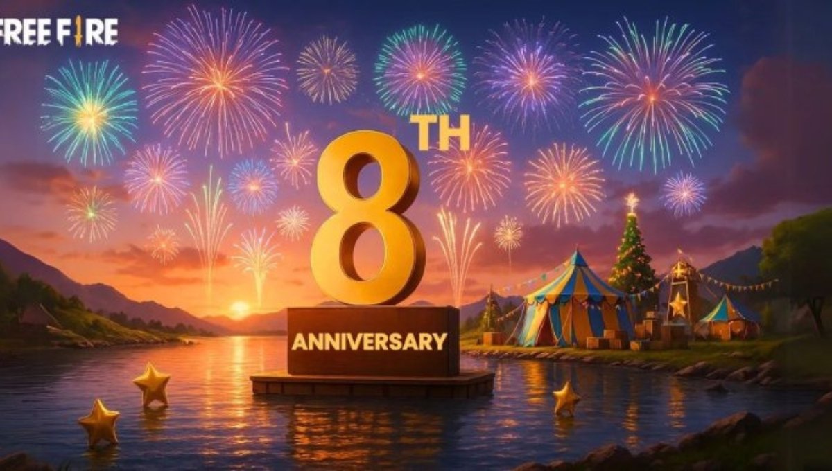 Free Fire Max 8th Anniversary: आज के रिडीम कोड्स से पाएं फ्री रिवॉर्ड्स और एक्सक्लूसिव तोहफे