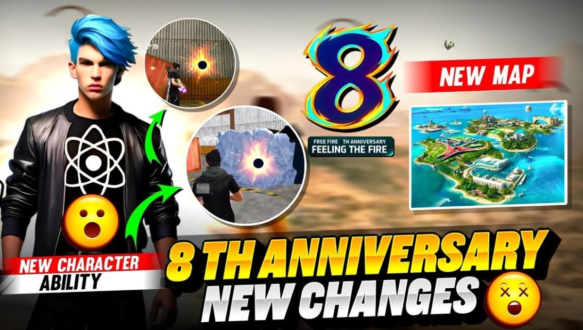 Free Fire 8th Anniversary Code 2025: फ्री रिवॉर्ड्स का सुनहरा मौका, अब पीछे मत रह जाना