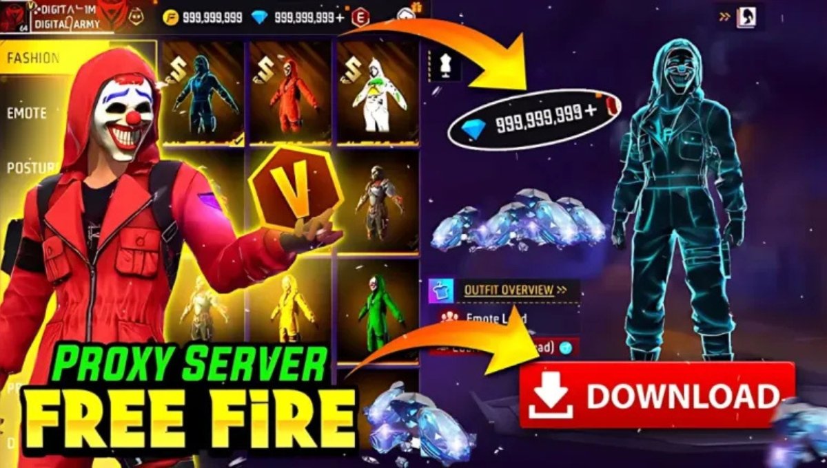 फ्री में डायमंड्स और स्किन्स पाने का नया तरीका जानिए क्या है Proxy Server Free Fire APK 2025