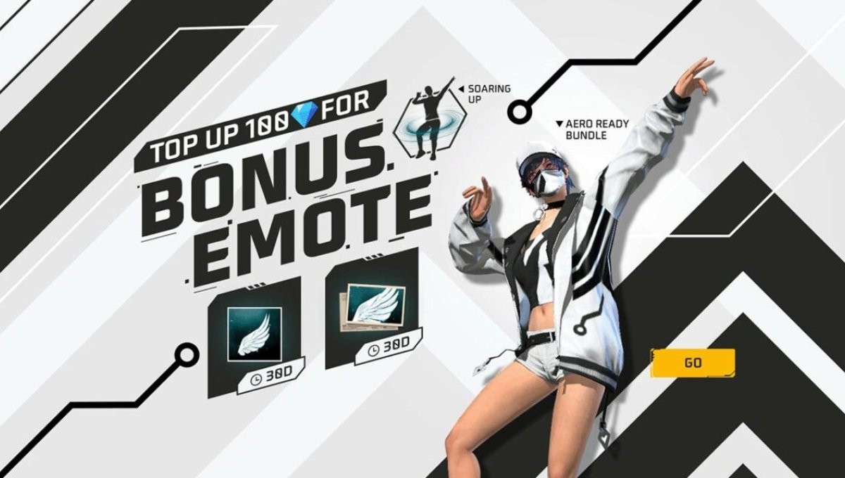सिर्फ 100 डायमंड में पाएं Soaring Up इमोट और Aero Ready Bundle, जून 2025 का धमाकेदार टॉप-अप इवेंट शुरू