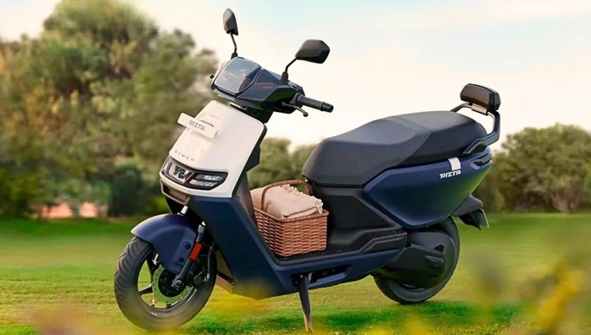 Ather Rizta: लॉन्च 4.3 kW पावर, 150 mm ग्राउंड क्लीयरेंस और दमदार बैटरी 1.10 लाख में