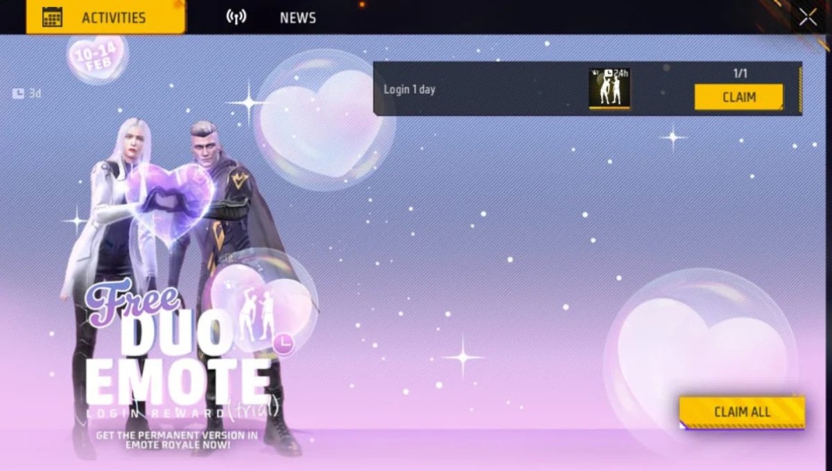 lower of Love Emote कैसे निकालें जानिए Free Fire MAX के इस रोमांटिक इमोट को पाने का सबसे आसान तरीका