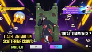 Scattering Crows Arrival Animation Free Fire में धमाकेदार वापसी फ्री में पाएं Itachi का लुक और खास इफेक्ट्स
