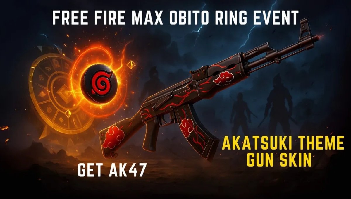 Free Fire Max में धमाकेदार ऑफर Obito बंडल और AK47 Akatsuki स्किन फ्री में पाएं