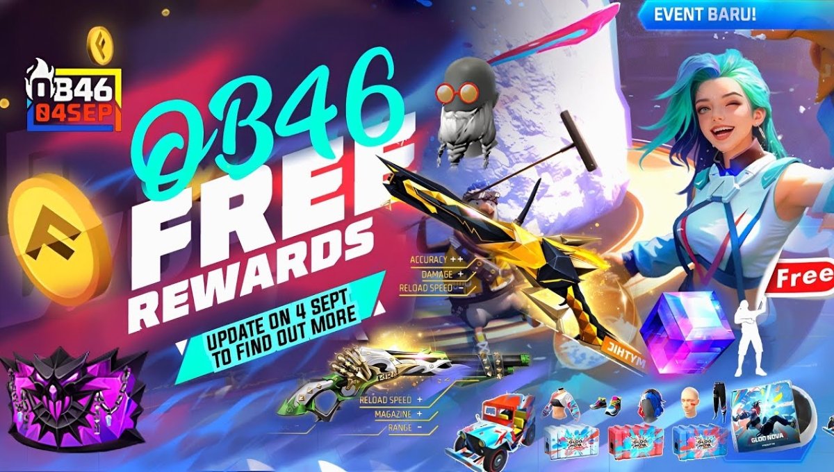 Free Fire Diamond OB46 Update ₹1 से टॉप-अप ऑफर और Free Rewards का पूरा गाइड