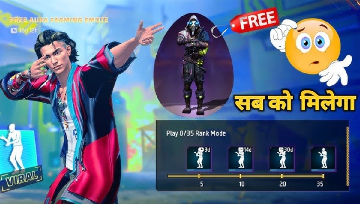 Free Aura Farming Emote Free Fire 2025 फ्री में पाएं नया दमदार इमोट