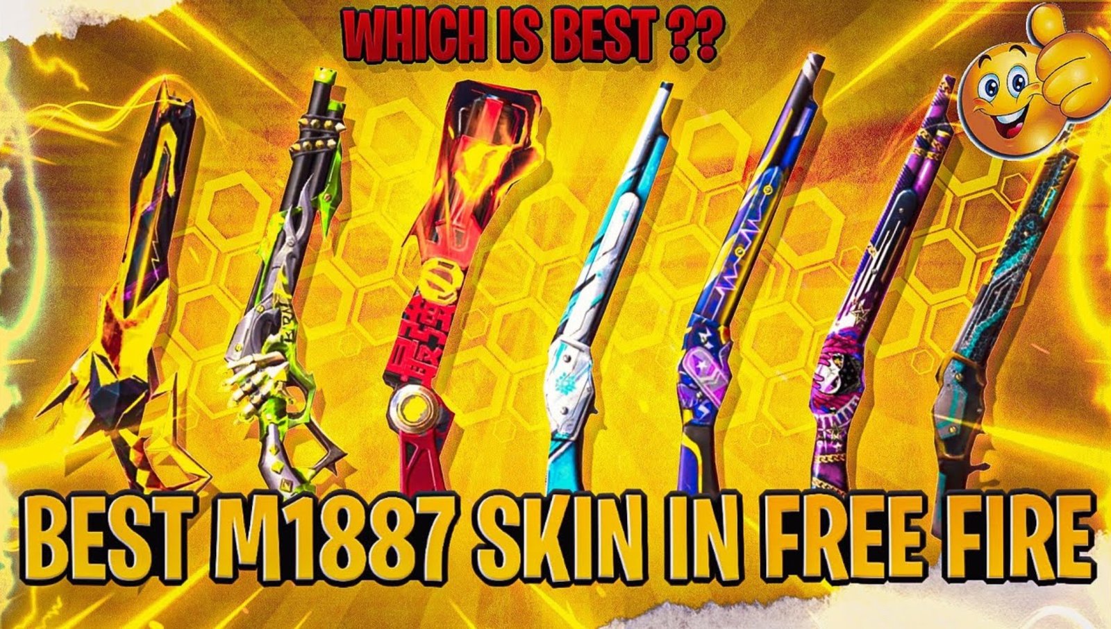 Best M1887 Skin in Free Fire Headshot Lovers के लिए टॉप स्किन्स की लिस्ट