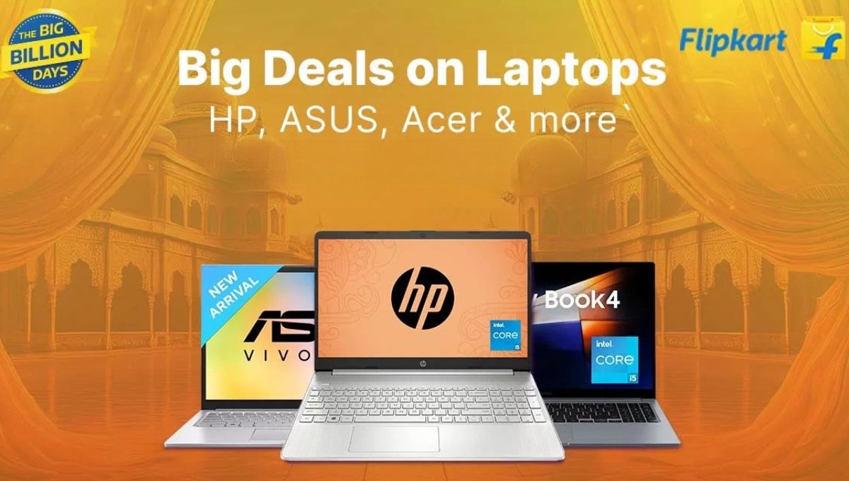 Flipkart Big Billion Days 2025: लैपटॉप्स पर धमाकेदार डिस्काउंट की हुई शुरुआत