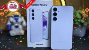 Amazon Festival Sale में Samsung Galaxy A55 Phone पर 44% तक की छूट, प्रीमियम 5G स्मार्टफोन और शानदार कैमरा के साथ