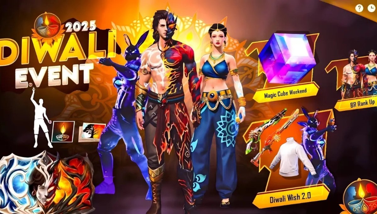 Garena Free Fire Diwali Event 2025: दिवाली पर जमकर लूटिए फ्री गिफ्ट्स और एक्सक्लूसिव रिवॉर्ड्स