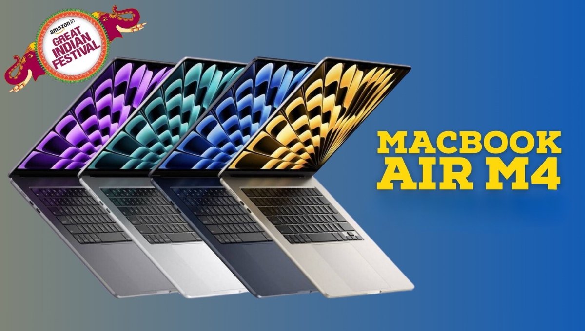 Apple MacBook Air M4 पर धमाकेदार छूट, Amazon Diwali Sale 2025 में 16% डिस्काउंट के साथ शानदार ऑफर