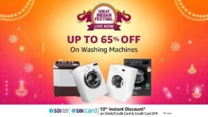 Amazon Great Indian Festival Sale: इस दिवाली अपनी ज़िंदगी को आसान बनाइए, सिर्फ ₹12,999 से शुरू 46% तक की छूट के साथ नई Washing Machine घर लाइए