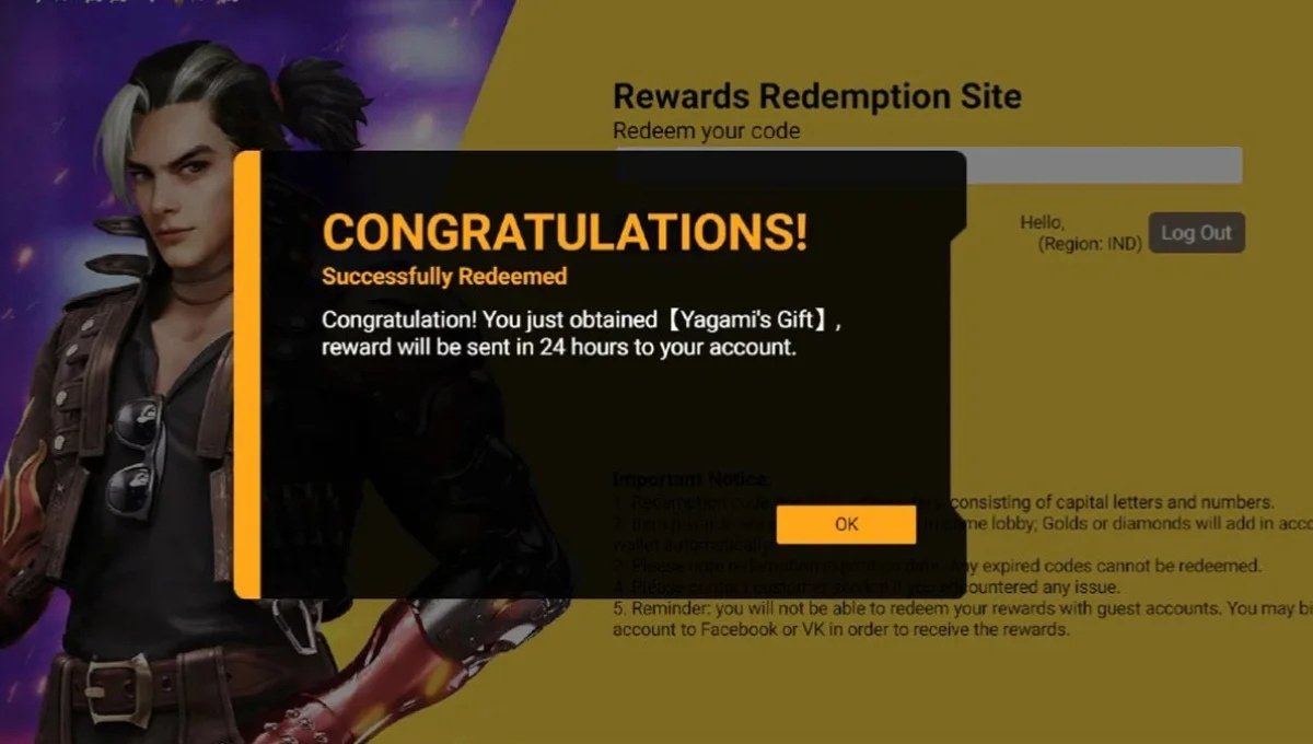 Free Fire Redeem Code: 2 November 2025 फ्री में मिल रहे हैं डायमंड्स और स्किन्स