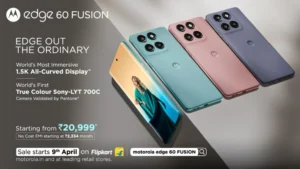 Motorola Edge 60 Fusion 5G स्टाइल परफॉर्मेंस और पावर का परफेक्ट कॉम्बिनेशन सिर्फ ₹22,999 में