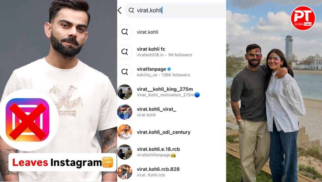 Virat Kohli Account Not Found