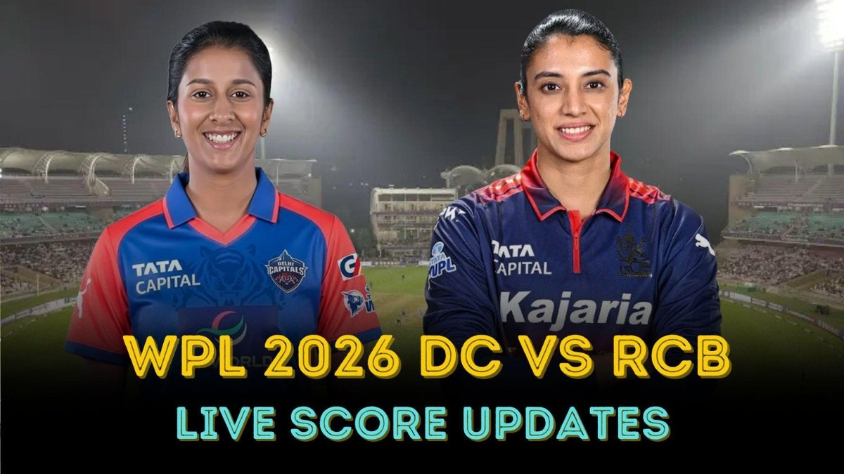 RCB vs DC WPL 2026 Live Update