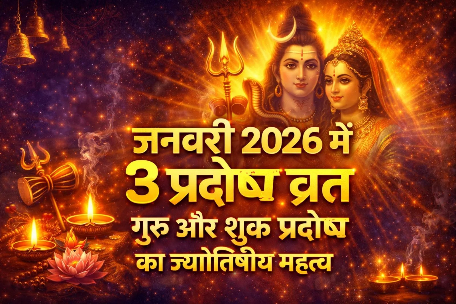 Pradosh Vrat 2026: जनवरी का आखिरी शुक्र प्रदोष शिव भक्ति से मिलेगा लक्ष्मी कृपा का वरदान