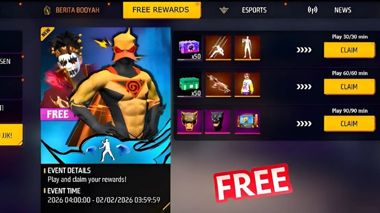 Garena Free Fire Event Claim  