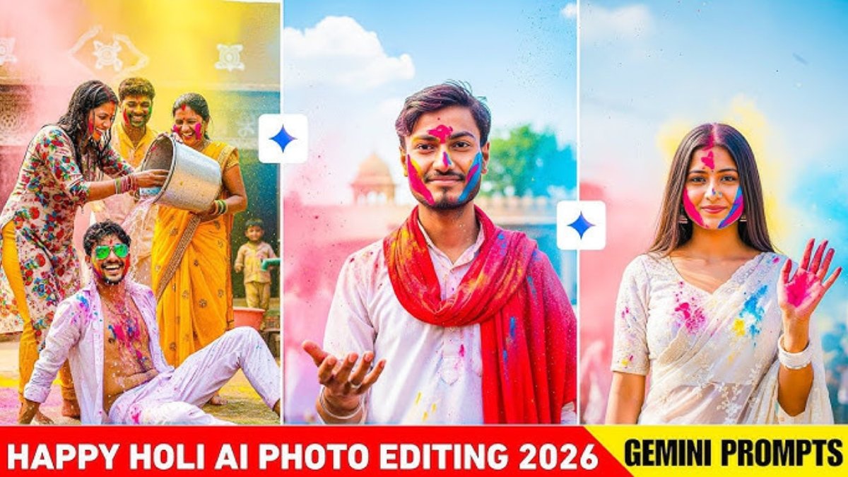 Holi Photo Gemini Prompts Free 2026