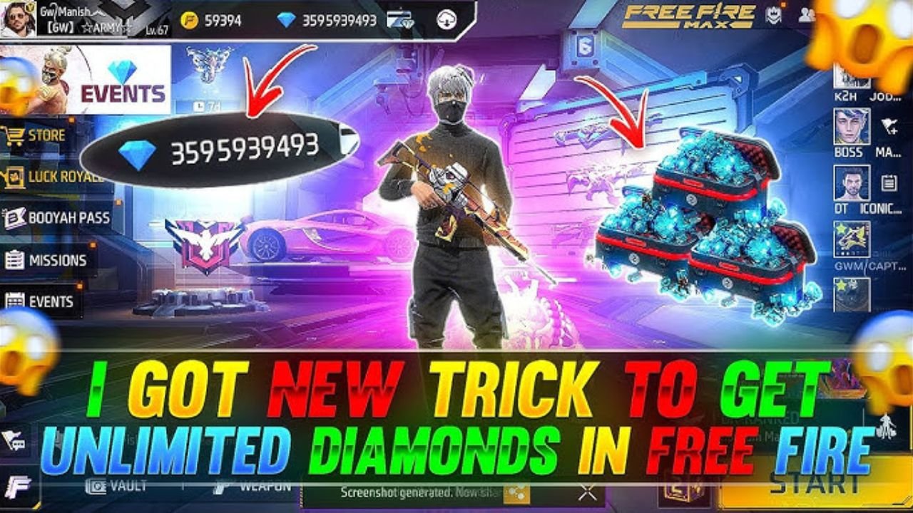 Free Fire Advance Unlimited Diamond
