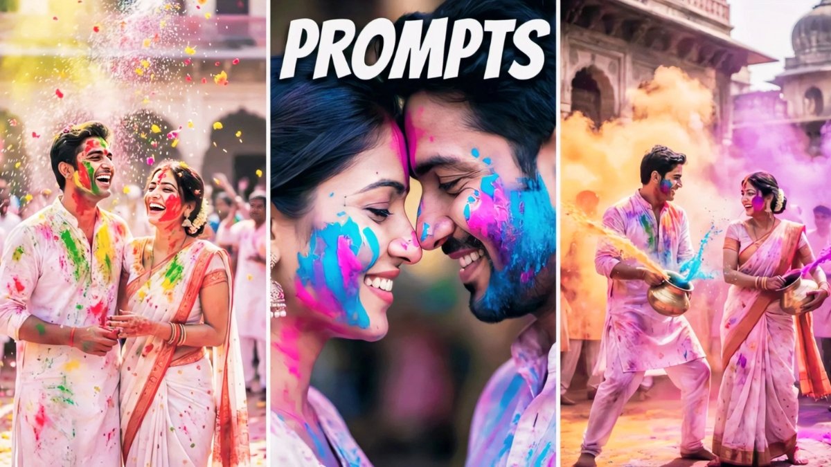 Holi Photo Gemini Prompts Free 2026
