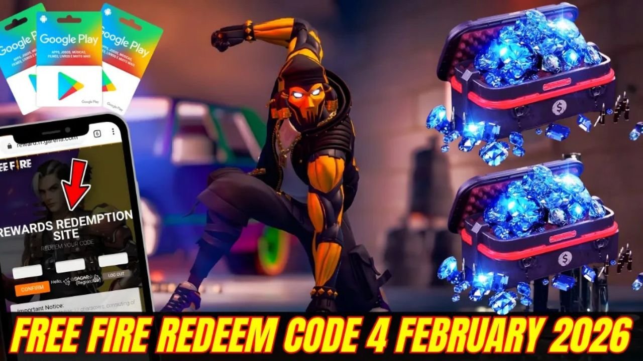 Free Fire Max Redeem Codes 4 February