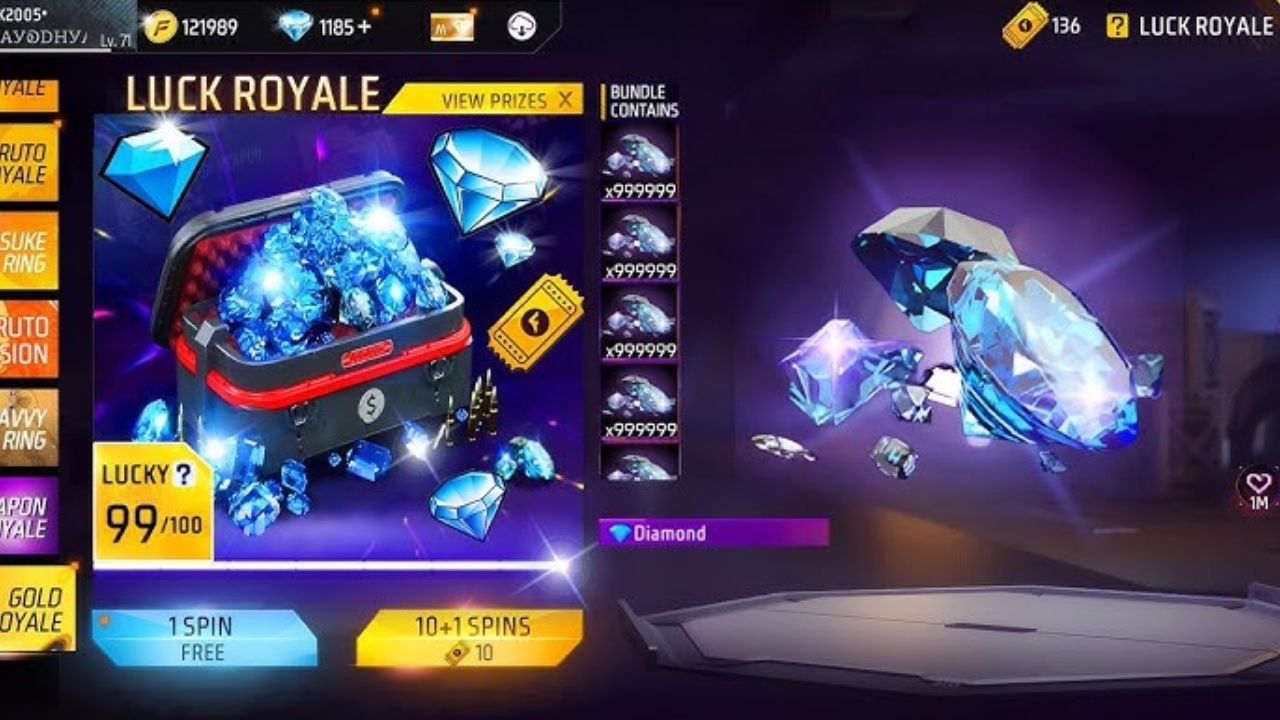 Free Fire Advance Unlimited Diamond