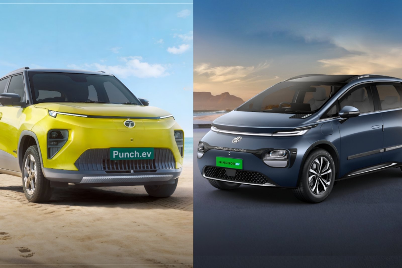 Tata Punch EV vs MG Windsor EV Spec Comparison