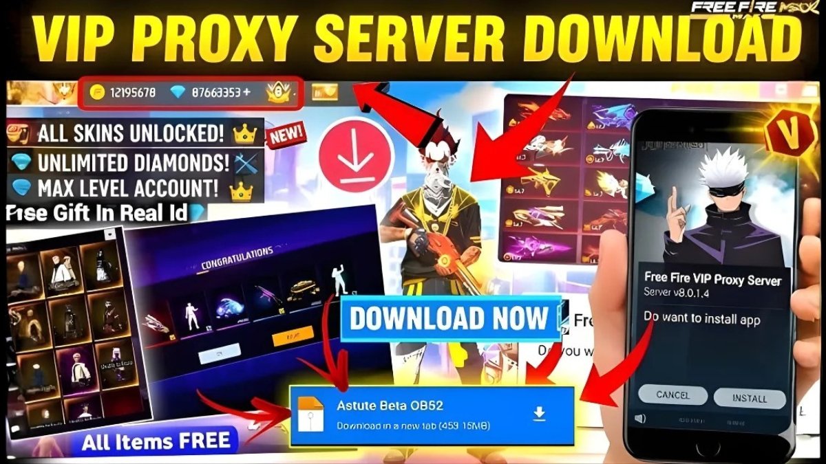 Free Fire VIP Proxy Server APK Download