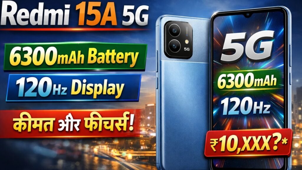 Redmi 15A 5G India Launch
