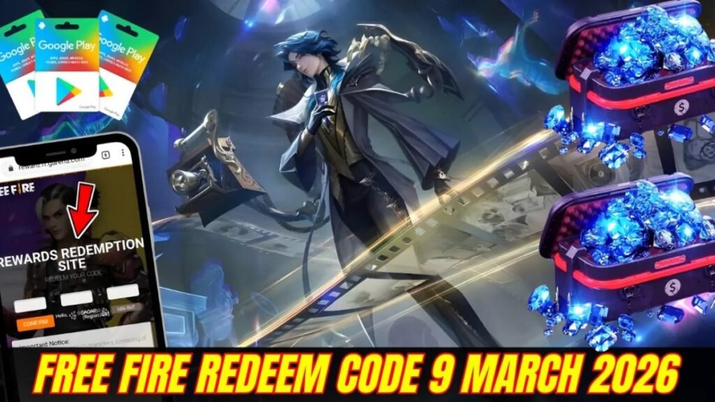garena free fire max redeem codes 9 march