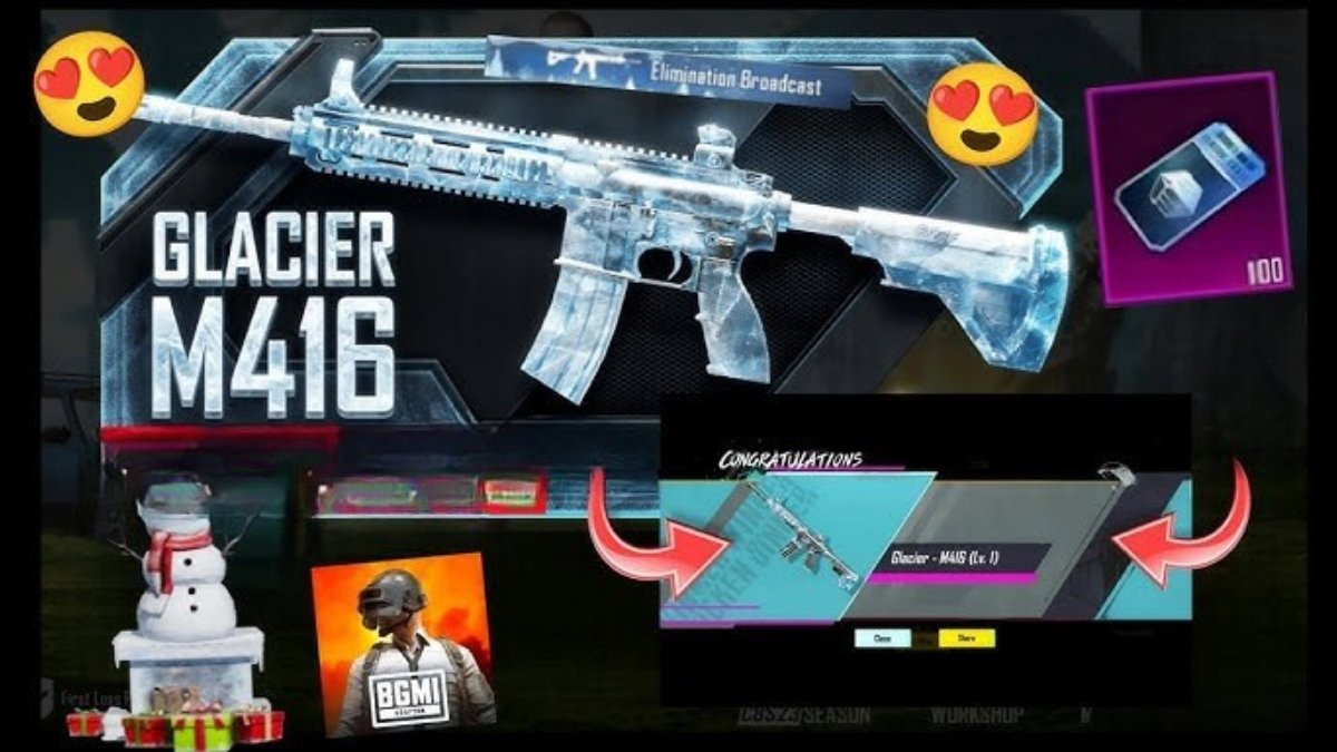 BGMI Glacier M416 
