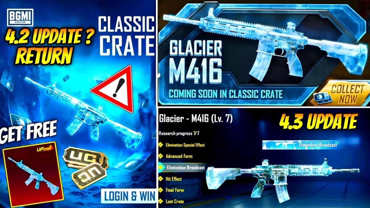 BGMI Glacier M416