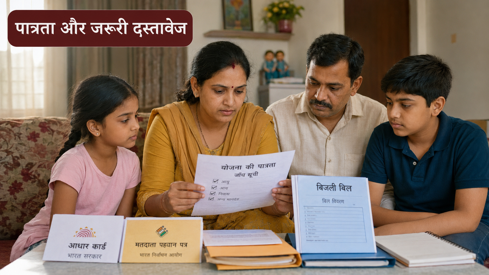Delhi Lakshmi Yojana की पात्रता और आवश्यक दस्तावेज