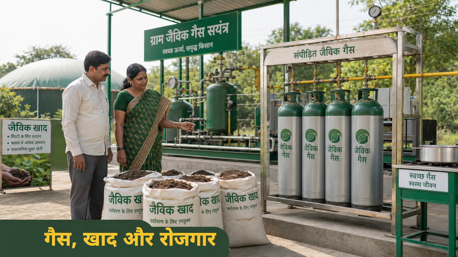 GOBARdhan Scheme 2026 में CBG gas और जैविक खाद उत्पादन