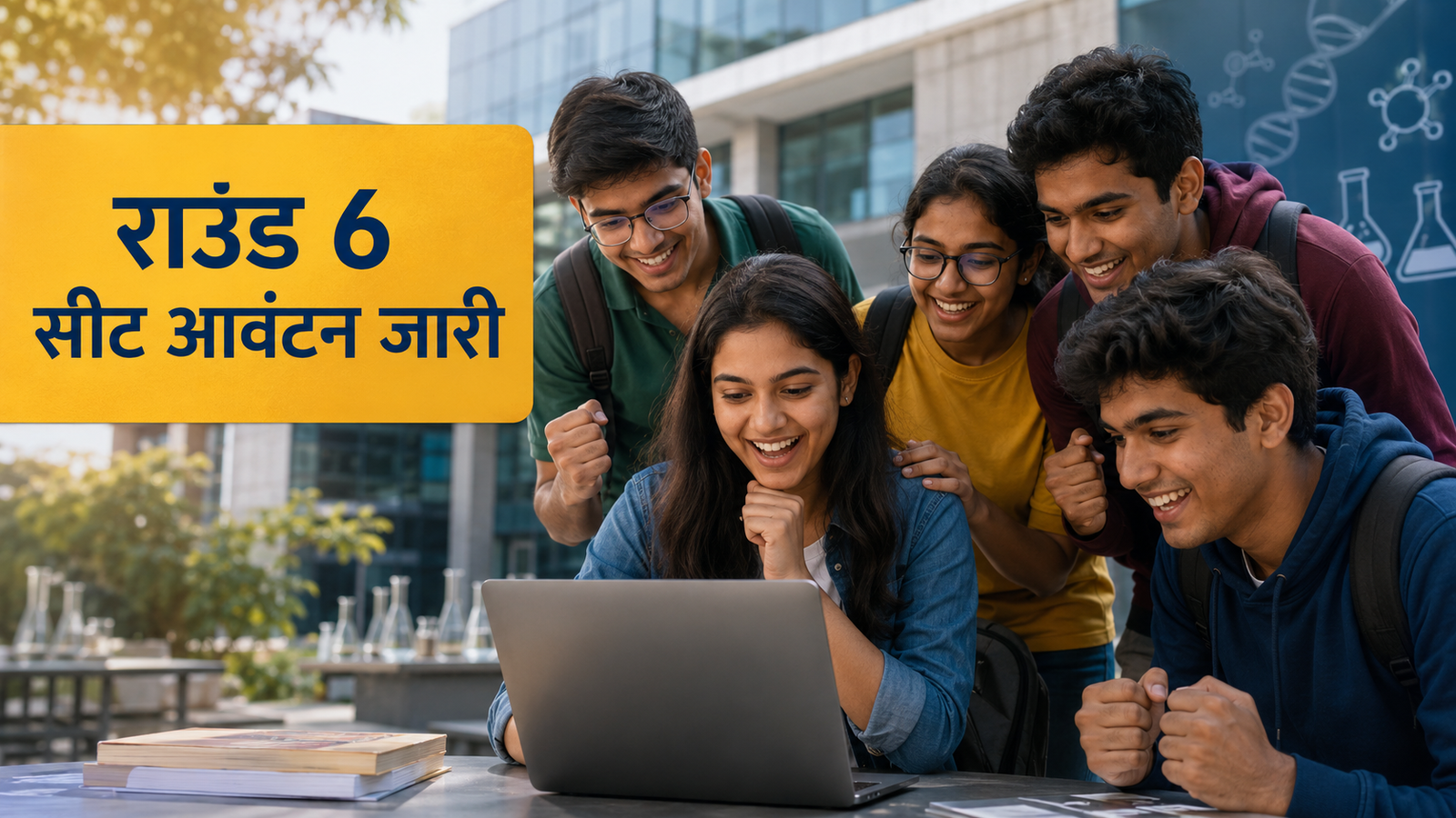 IISER Seat Allotment 2026 Round 6 परिणाम देखते विद्यार्थी