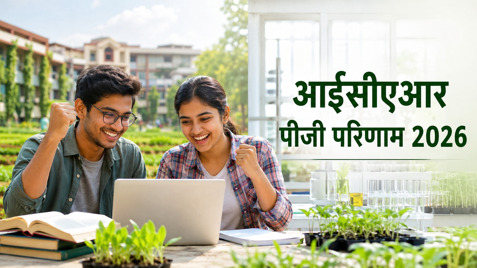 ICAR AIEEA PG Result 2026 देखकर प्रसन्न कृषि विद्यार्थी