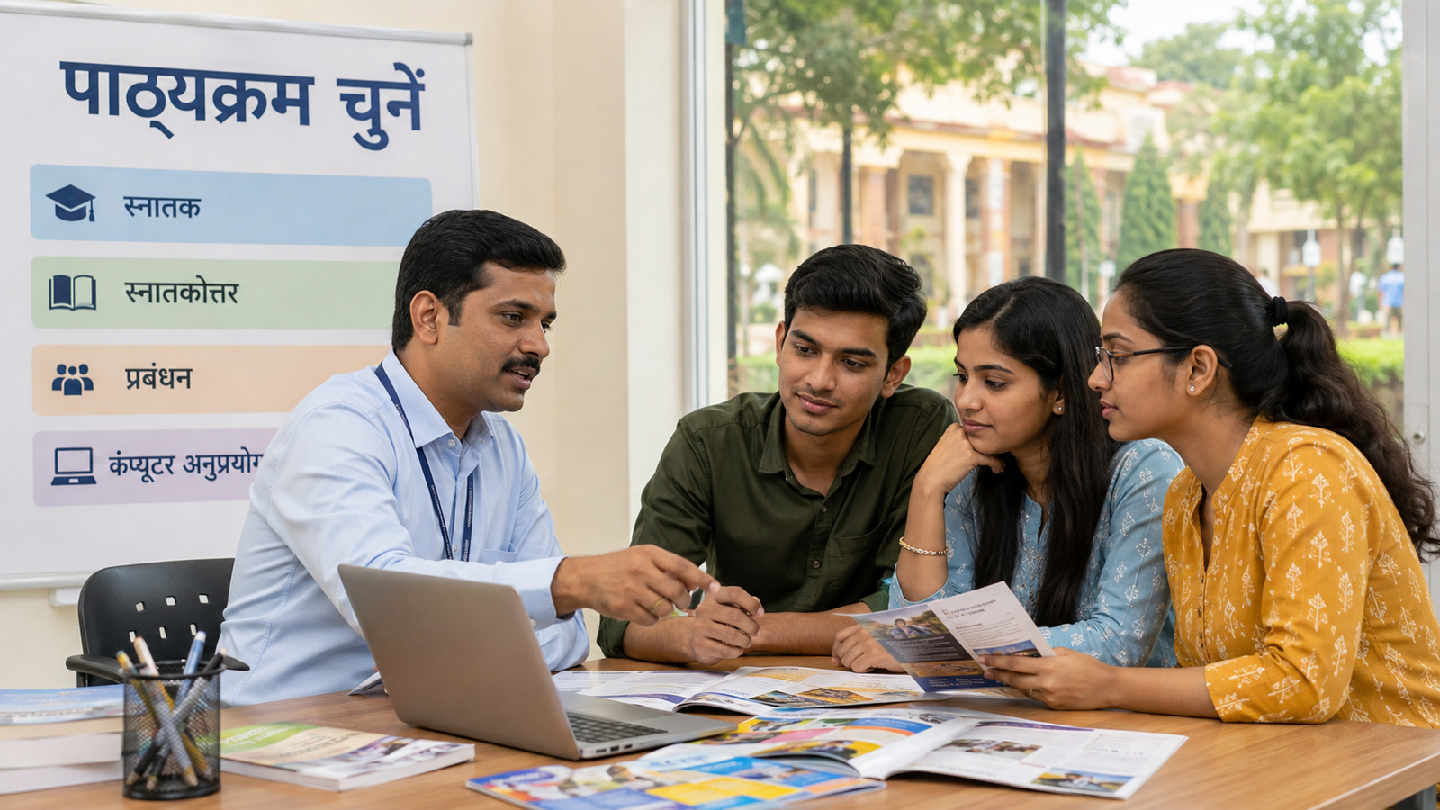 Bharathiar University Admission 2026 के लिए Course चुनते विद्यार्थी