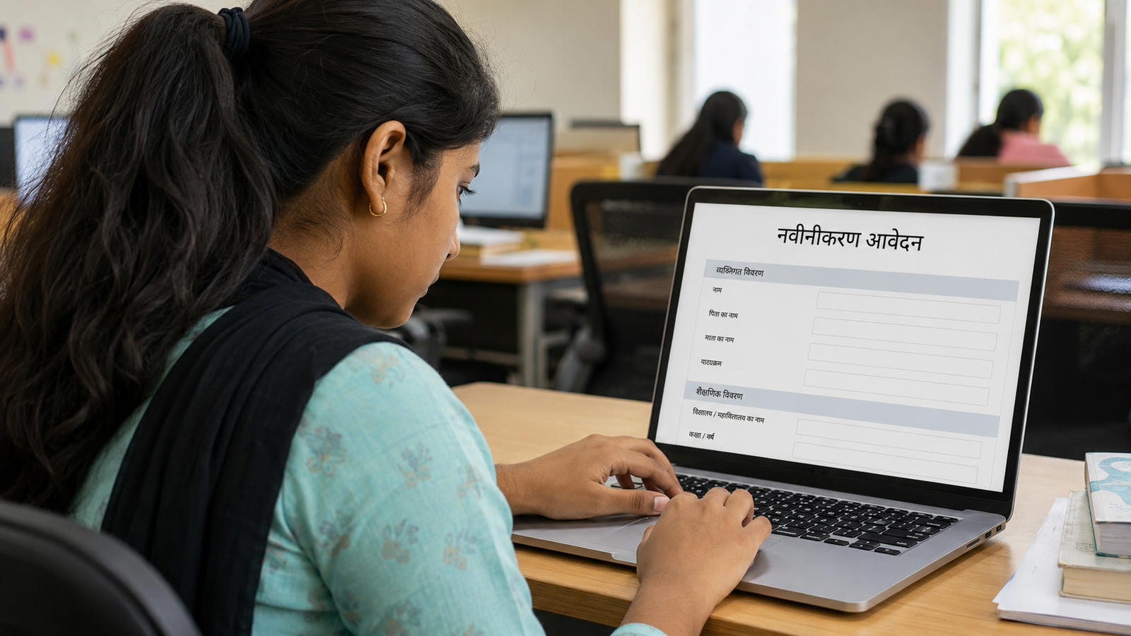 PM-USP Scholarship 2026-27 का Online Renewal Form भरती छात्रा