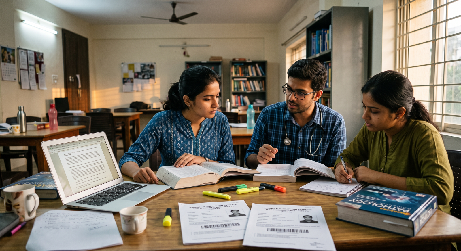 NEET PG Admit Card 2026 का इंतजार करते मेडिकल छात्र