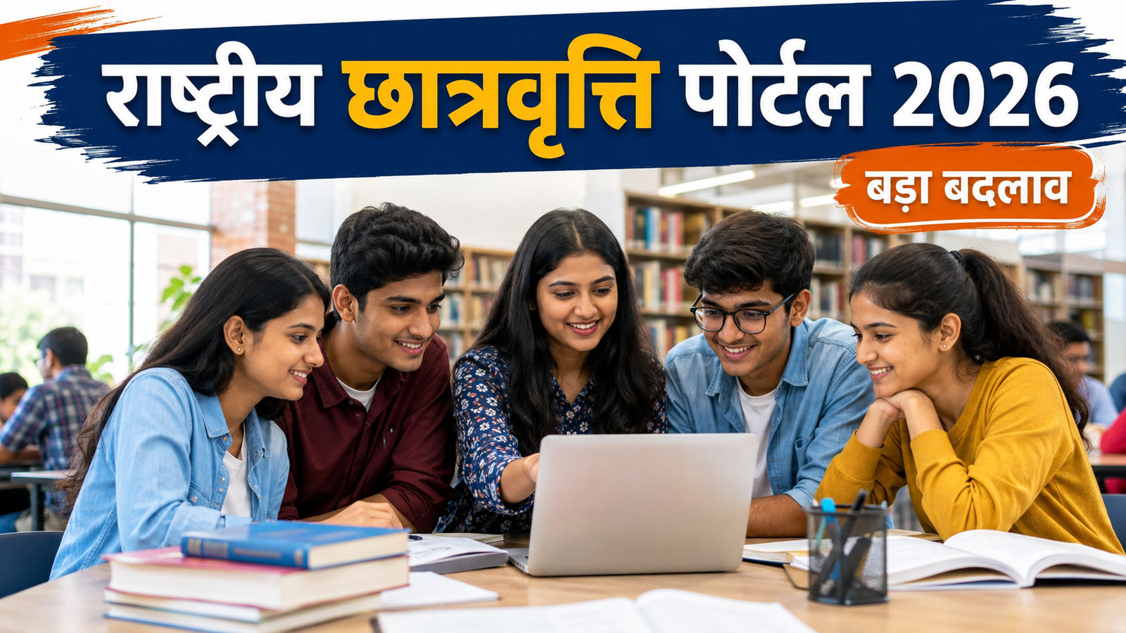 National Scholarship Portal 2026 के नए नियम की जानकारी देखते भारतीय विद्यार्थी